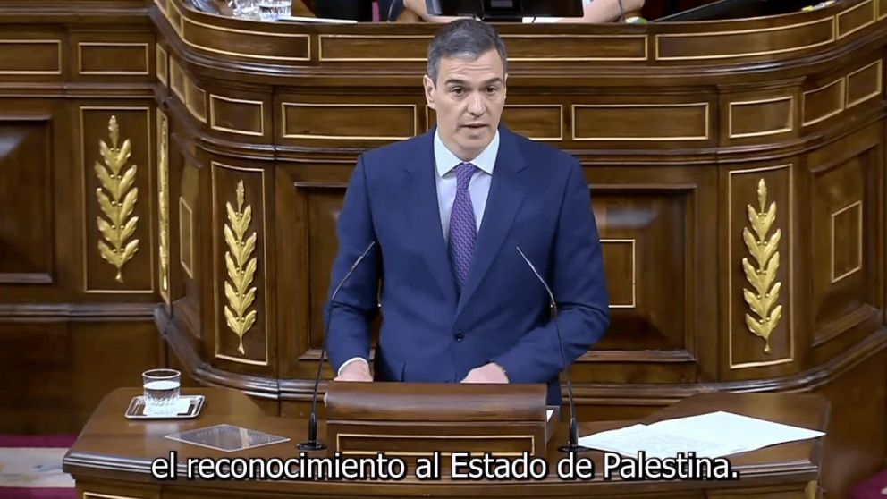 El presidente español, Pedro Sánchez, anunció que el Consejo de Ministros del país reconocerá un Estado palestino.