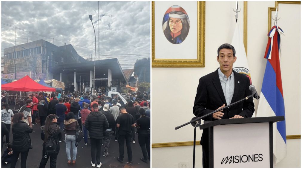 Las protestas de docentes y policías continúa a pesar de los anuncios del Gobierno de Misiones.