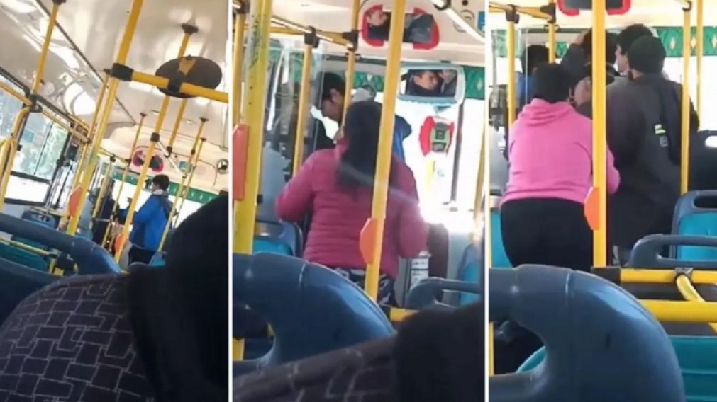 Sin crédito en la SUBE el chofer le pidió que se baje: le pegó un "cabezazo" y se fueron a las manos.