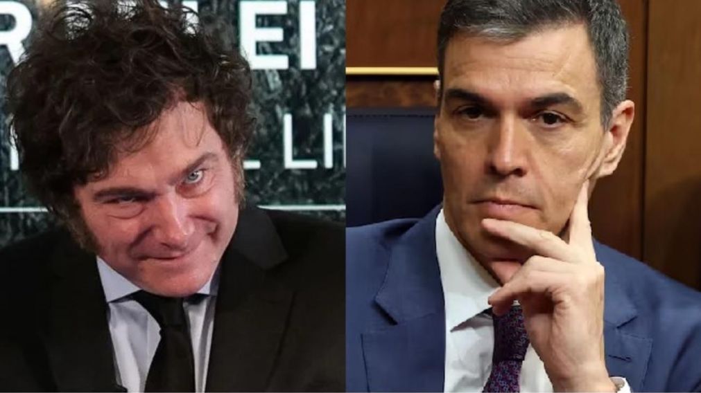 Javier Milei no se retractó y volvió a atacar a Pedro Sánchez.