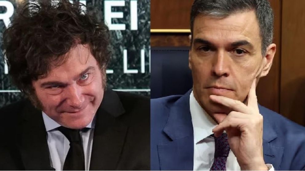 Javier Milei no se retractó y volvió a atacar a Pedro Sánchez.