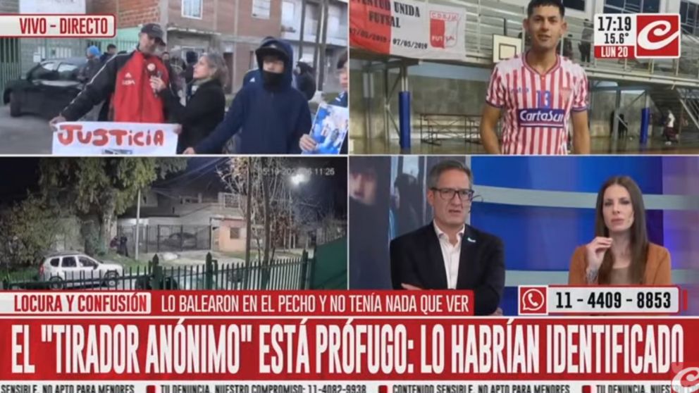La brutal agresión quedó filmada por una cámara de seguridad.
