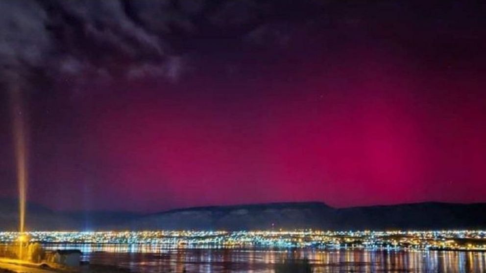 Espectacular aurora austral en Argentina: cómo se genera y cuándo se puede volver a ver.