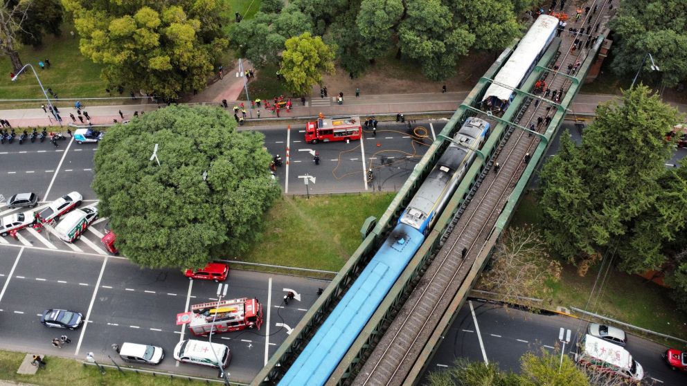 El choque de trenes ocurrió en la Línea San Martín (Reuters).