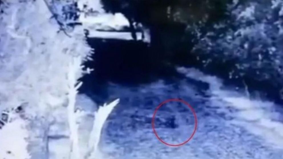El presunto duende fue captado por una c�mara de seguridad (Captura de video).