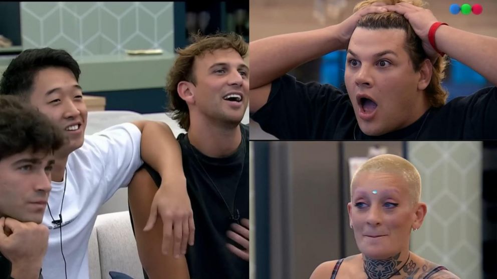 Los "Bro" ganaron un falso beneficio en Gran Hermano y su juego quedó expuesto ante todos cuando complotaron en vivo (Captura Telefe).