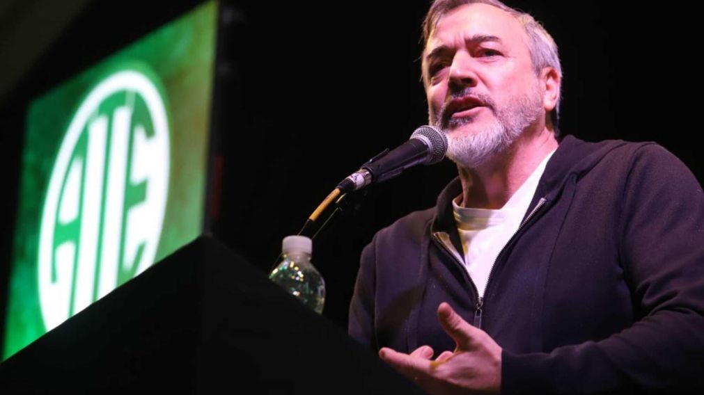 El secretario general de ATE Nacional, Rodolfo Aguiar, disparó contra la ley Bases.