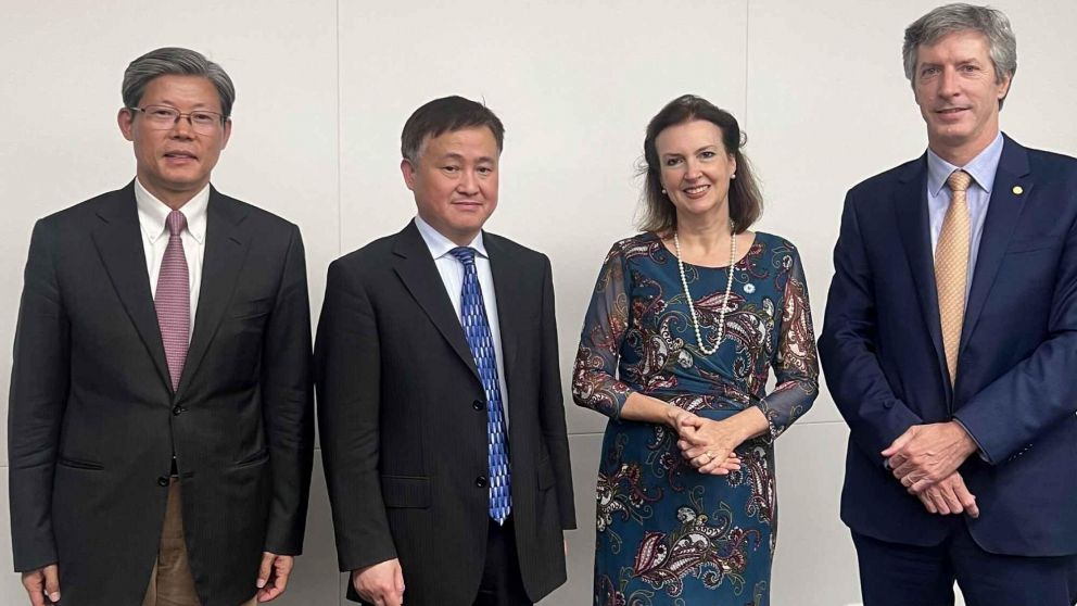 Diana Mondino en China: en el segundo día tuvo reuniones de trabajo con autoridades políticas y económicas.