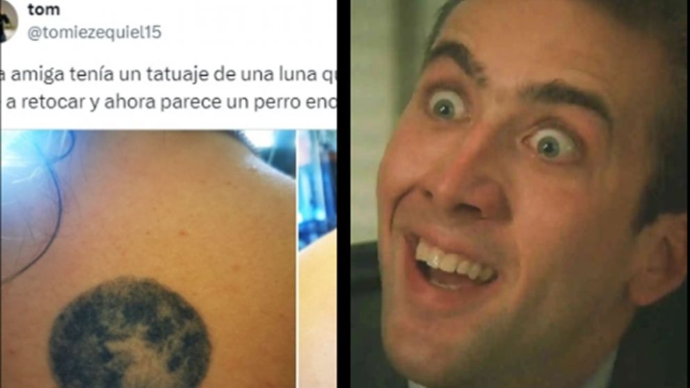 El retoque del tatuaje que salió mal y se convirtió en meme de redes.