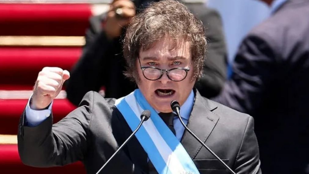 Javier Milei en el Congreso de la Nación.