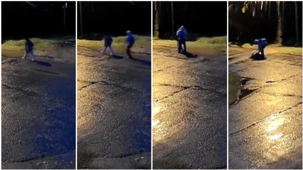 La violenta secuencia del intento de robo.