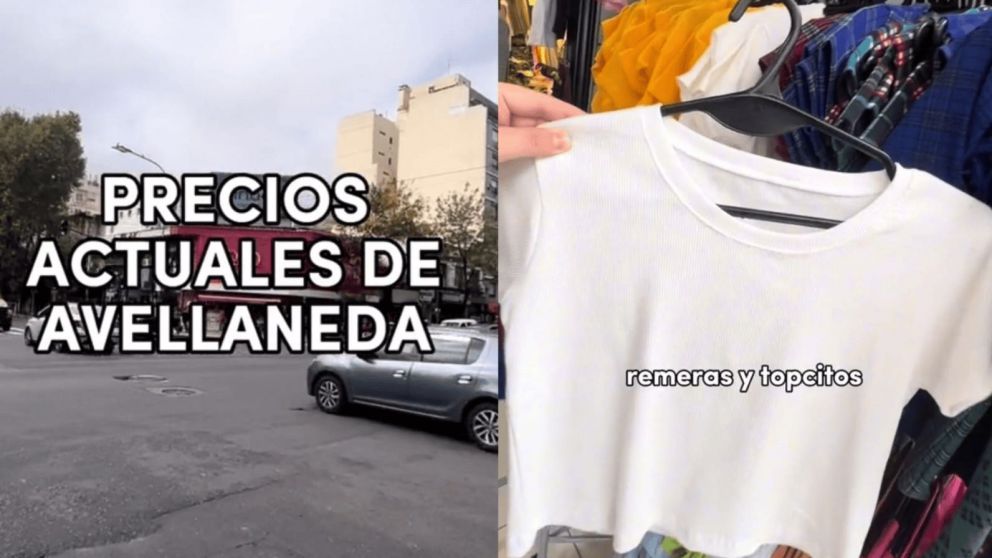 Fue a Flores a comprar ropa, recorrió algunos comercios y se maravilló con los precios (TikTok/ @jefadelahorro)