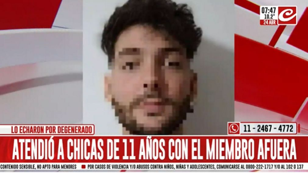 Aberrante: mozo pervertido atendió a nenas con el pene al aire libre