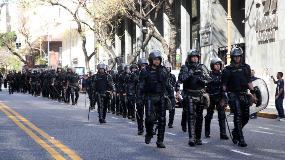 Se espera un fuerte operativo policial por la Marcha Universitaria (Archivo).