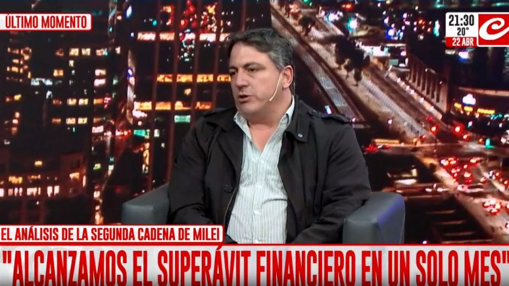 Paoltroni en Crónica: "Este esfuerzo tremendo va a dar como recompensa una economía sana".