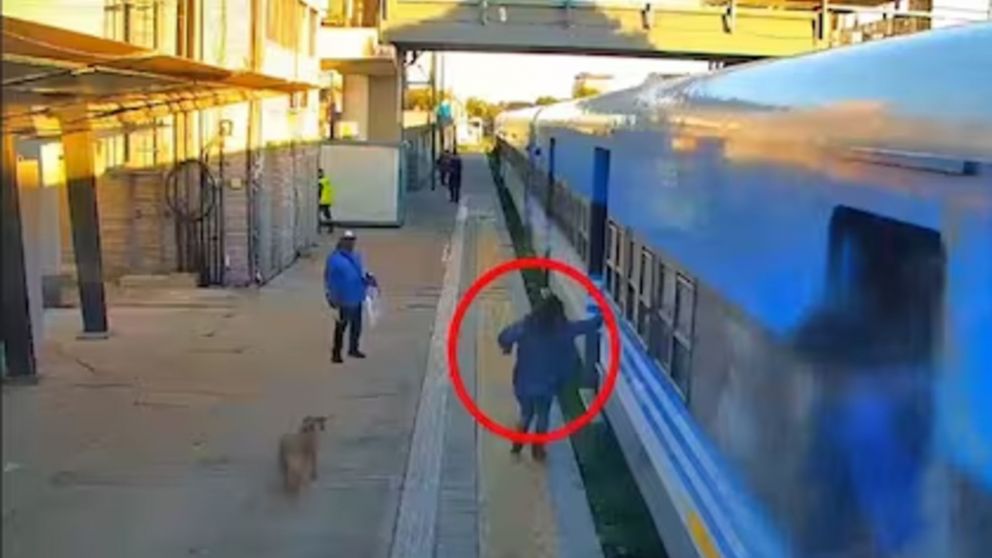 Impactante video de la pasajera que cayó a las vías del Tren Sarmiento en Moreno.