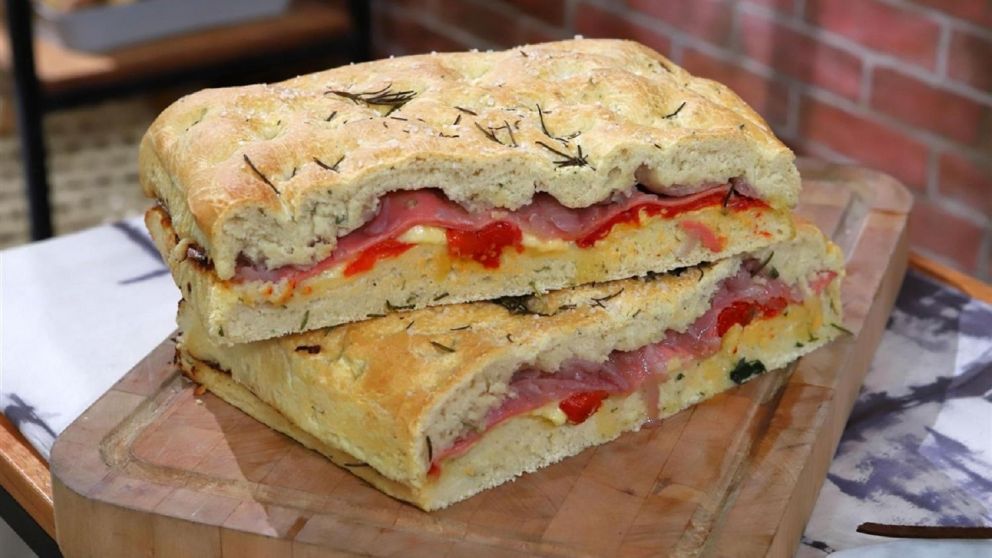 Sanguches con pan de focaccia: una receta explosiva para el almuerzo.