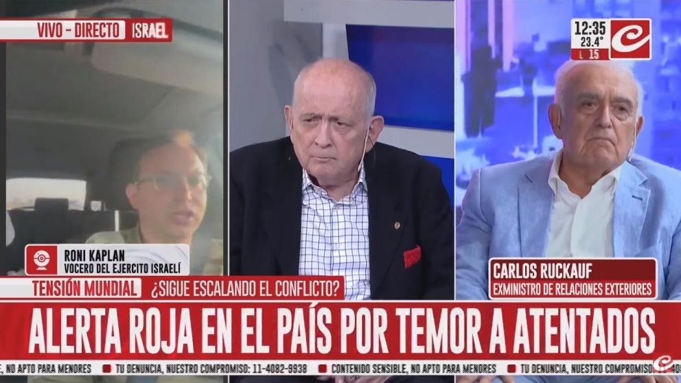 El vocero del ejército israelí, Roni Kaplan, habló en exclusivo con Crónica.