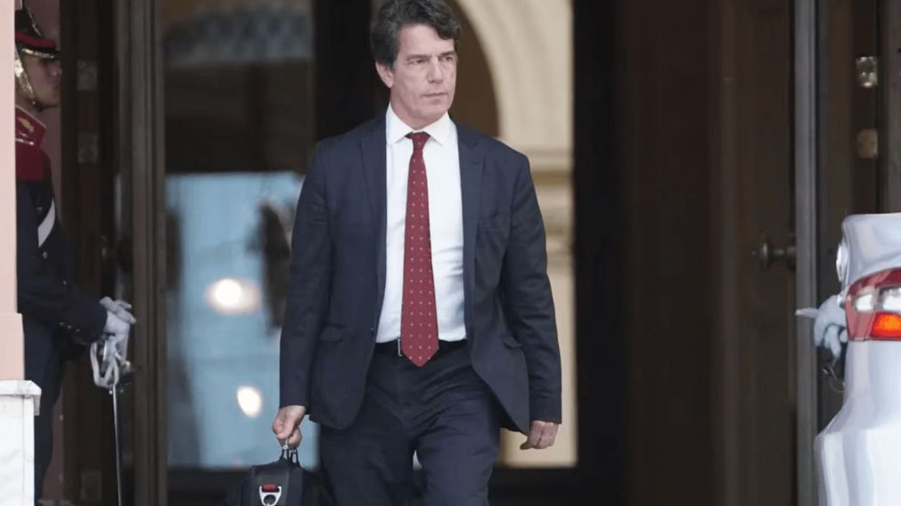 El jefe de Gabinete, Nicolás Posse, en Casa Rosada.