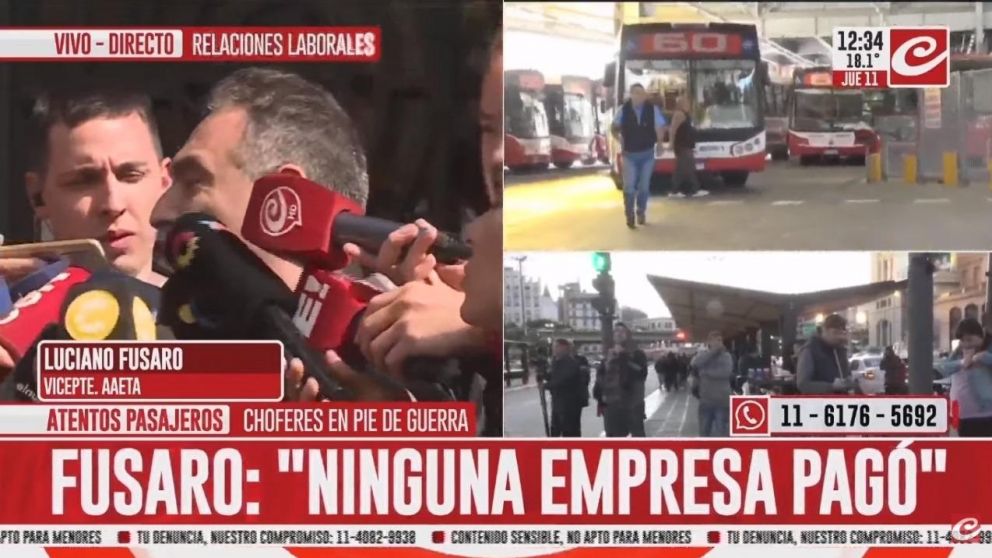 Paro de colectivos: empresarios piden un boleto de $1.200 y negocian con el Gobierno quién lo paga