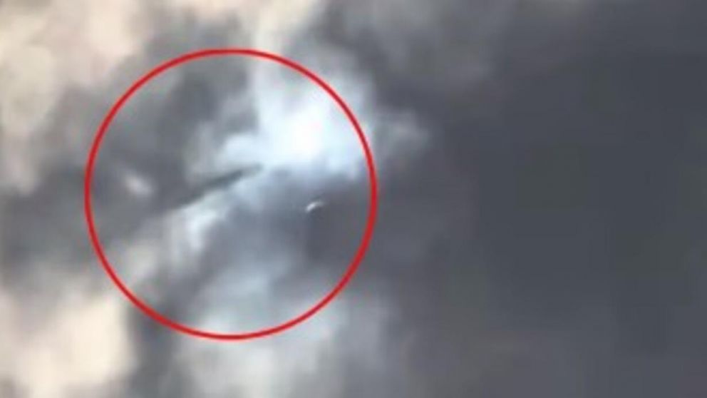 El presunto Ovni fue visto en el cielo de Estados Unidos (Captura de video).