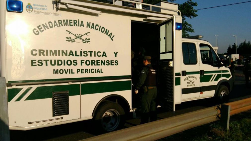 Integrantes de la Gendarmería Nacional Argentina fueron convocados para efectuar peritajes.