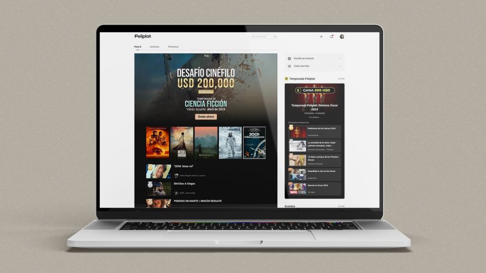 Peliplat: la plataforma que te permite ganar hasta 600 dólares al mes por escribir artículos de cine