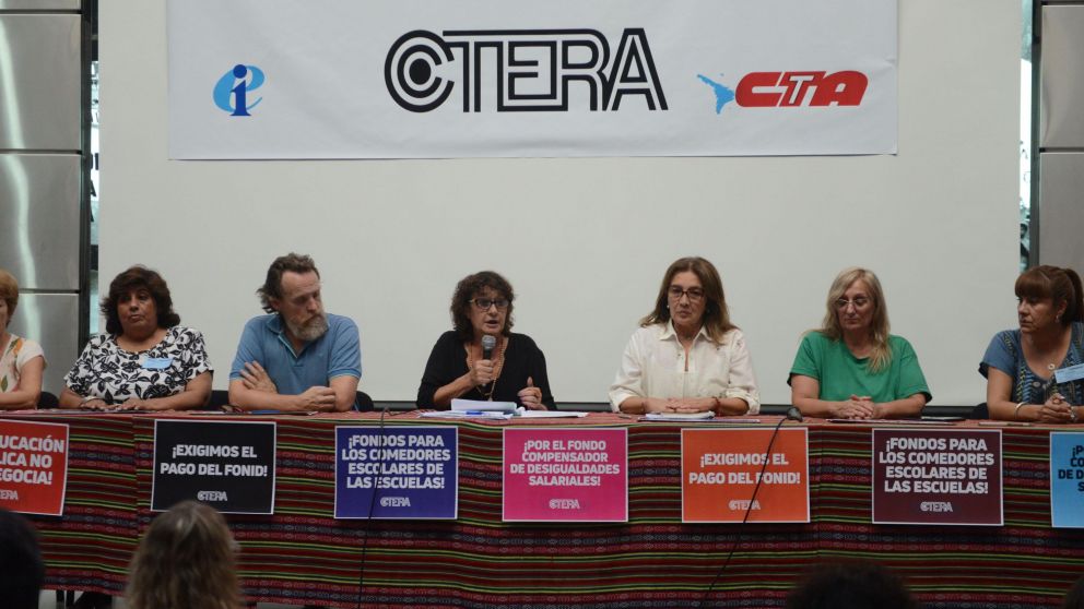 CTERA encabeza hoy su segundo paro en la era de Javier Milei (Hernán Nersesian / Crónica / Archivo).