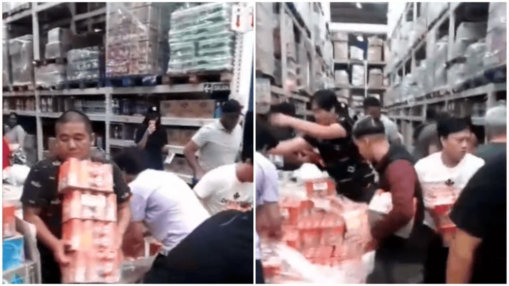 Impactante momento en un mayorista donde los clientes se agolparon para comprar repelente de mosquitos.