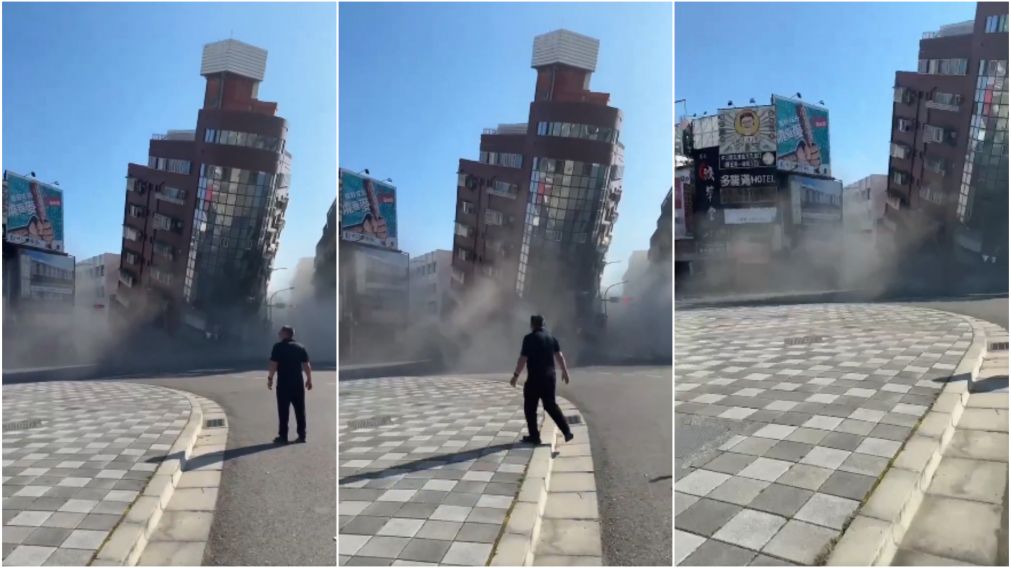 Las imágenes del efecto que produjo el fuerte movimiento sísmico en Taiwán.