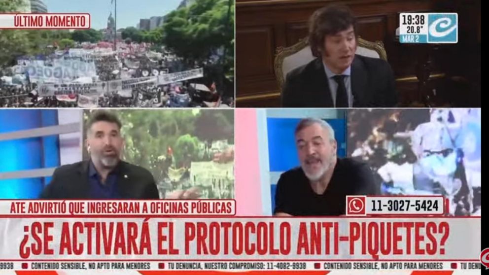 El Gobierno respondería a la jornada de lucha con el "protocolo antipiquetes".