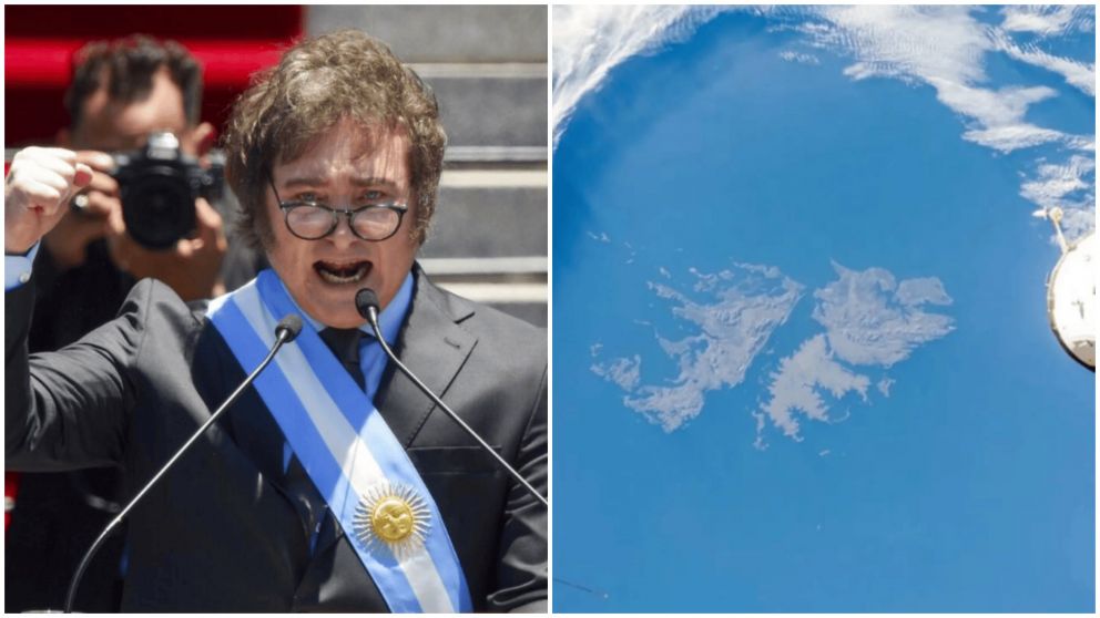 Javier Milei compartió una foto de las Islas Malvinas en sus redes sociales.