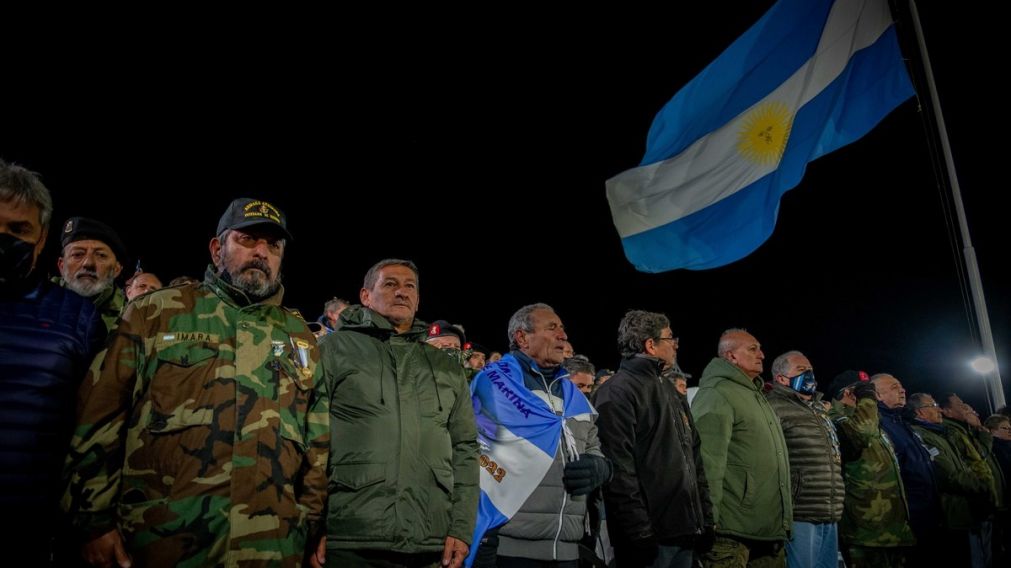 La tradicional vigilia de los ex combatientes en Río Grande.