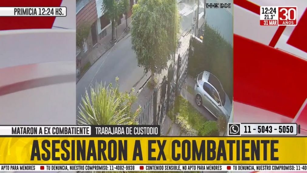 As� fue el momento del ataque contra Ricardo Akins, de 64 a�os (Cr�nica HD).