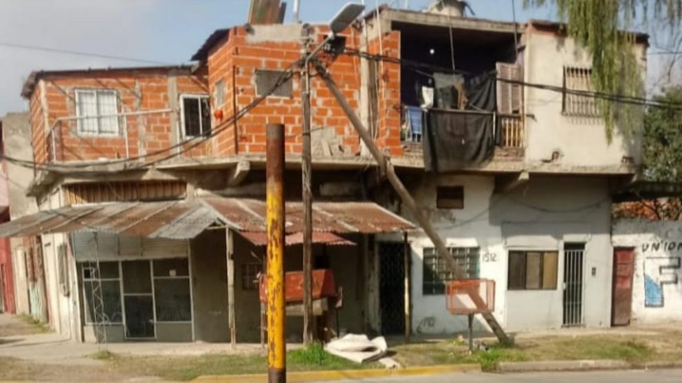 La casa que está en disputa entre las dos familias.