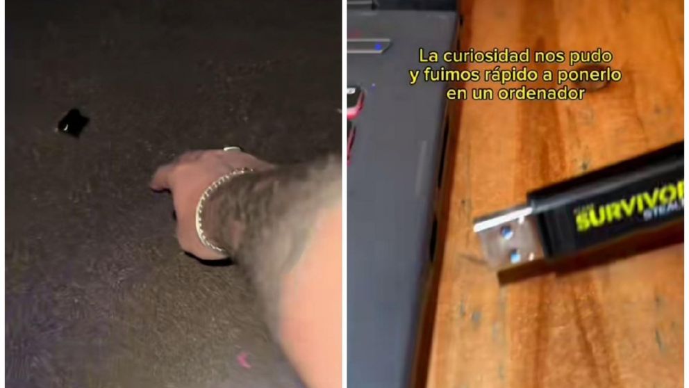 Un joven encontró un pendrive tirado en un boliche y al revisarlo detectaron algo sorprendente (Imagen captura vídeo).