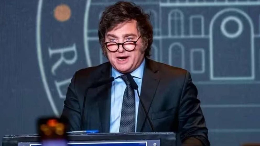 Habla Javier Milei en el encuentro IEFA sobre la "Cooperación para un mundo sostenible".