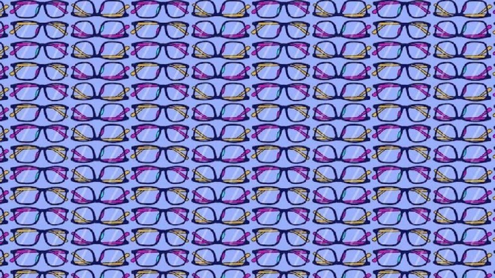 Desafi� tu mente en este reto visual y encontr� los dos pares de anteojos diferentes en solo 15 segundos.