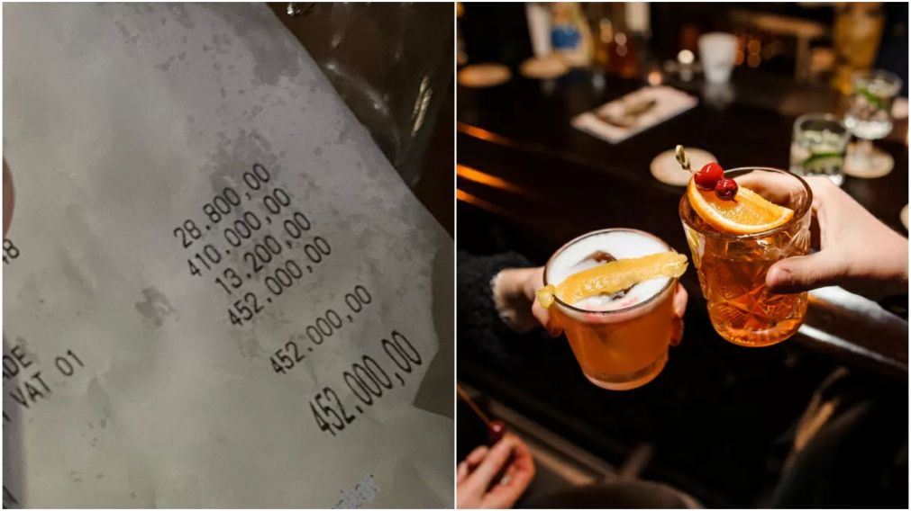 Fue a un bar en palermo, pagó casi medio millón por unos tragos y se indignó al notar algo en la cuenta.