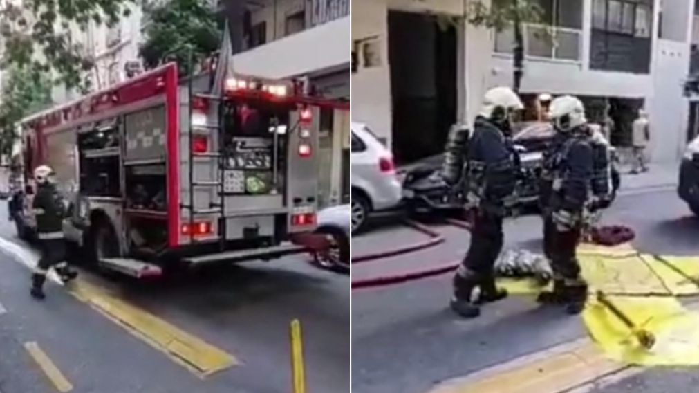 Las llamas afectaron el cuarto piso de un edificio ubicado en la calle Juncal al 1.900 (Captura de video).