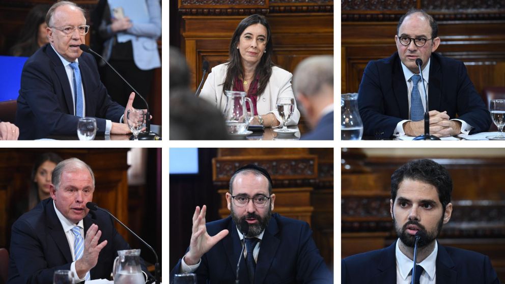 Senado: la Comisión de acuerdos recibió a los seis candidatos a embajadores propuestos por el Gobierno. (Departamento de Fotografía - Senado de la Nación)