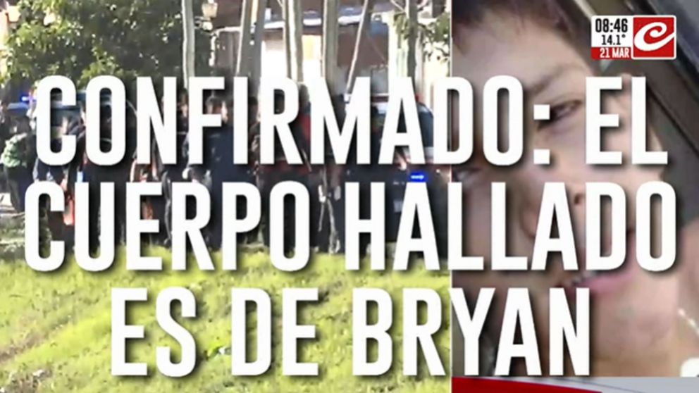 La peor noticia: encontraron el cuerpo sin vida de Bryan Chaves