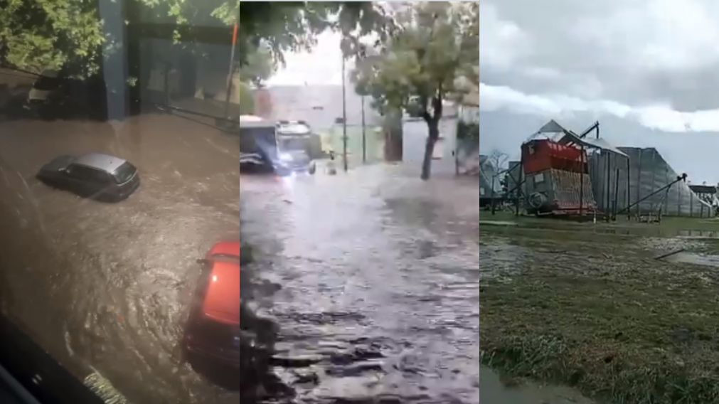 Las impactantes imágenes del temporal que arrasó en el AMBA.