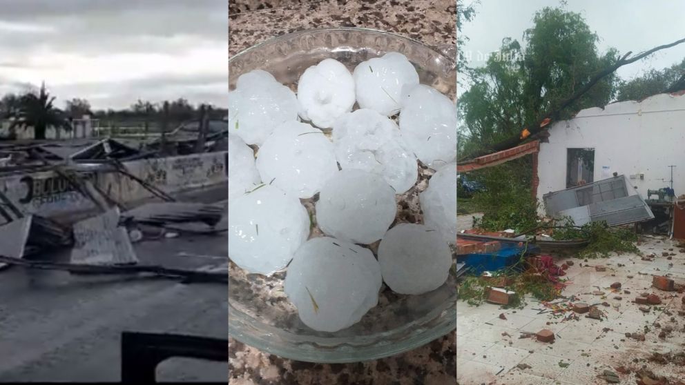 Las imágenes impactantes de lo que dejó el temporal en 9 de Julio.