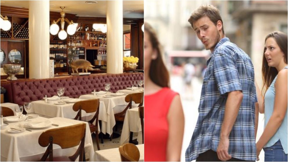 Fue a un restaurante, la moza le "tiró los perros" a su marido y les dejó una mala reseña (imagen ilustrativa)