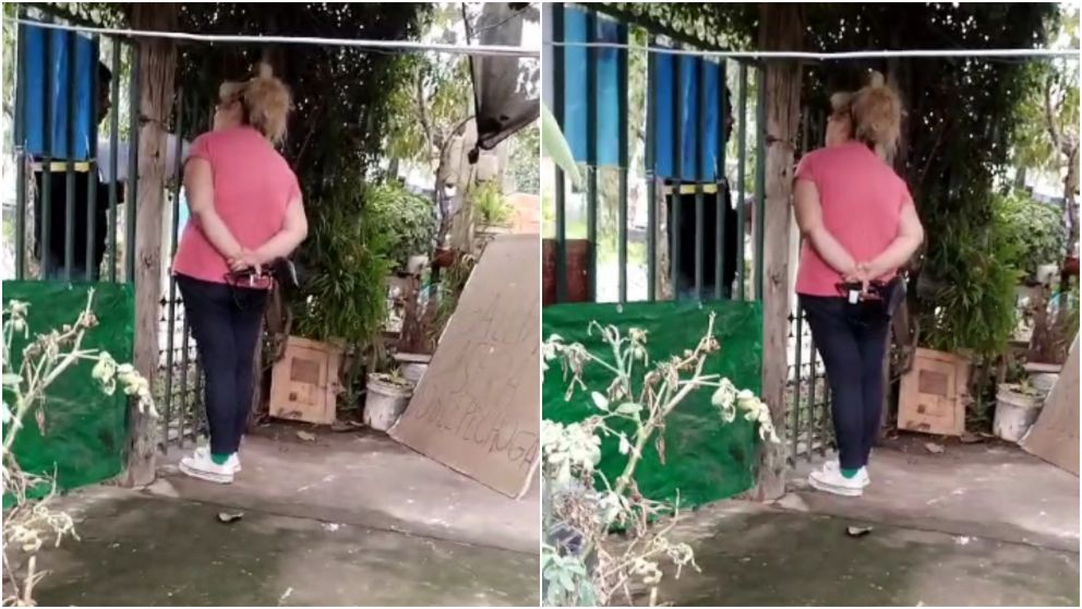 La Polic�a intent� desalojar al acusado, pero la pareja de �l lo impidi�.