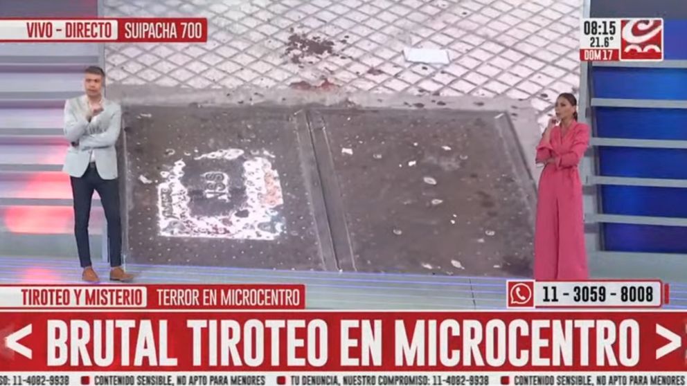 Las cámaras de Crónica HD estuvieron en el lugar del hecho.