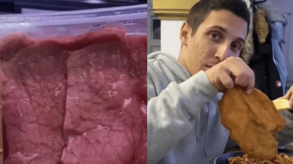 Argentino mostró cuánto cuesta preparar unas milanesas en España y causó furor (TikTok/ @travel_luke)