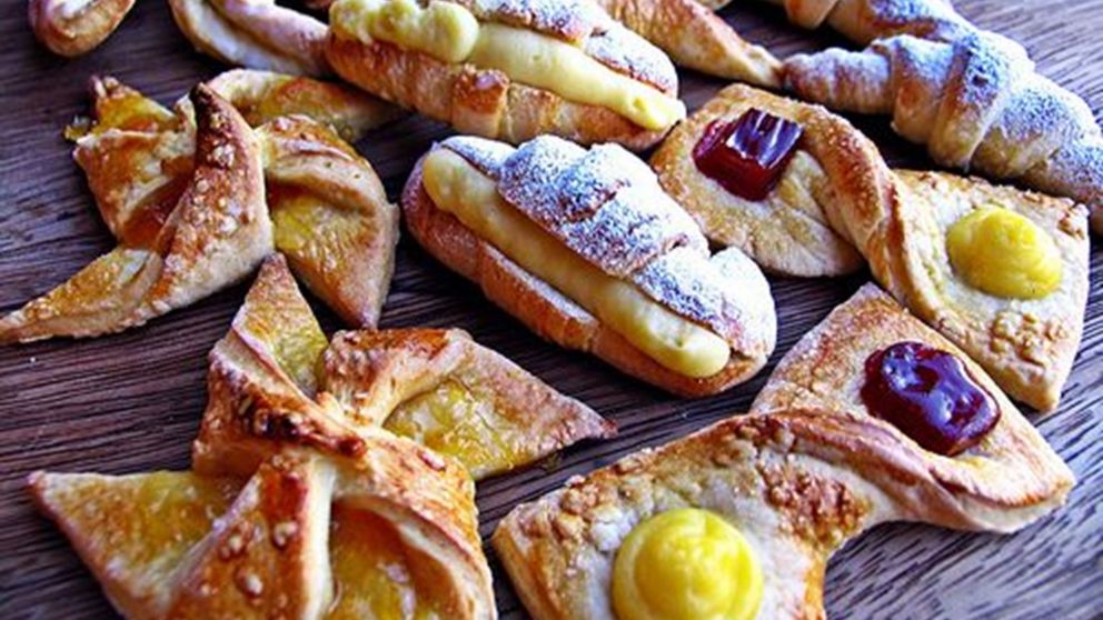 Sencilla reversi�n de las cl�sicas facturas para la merienda.��