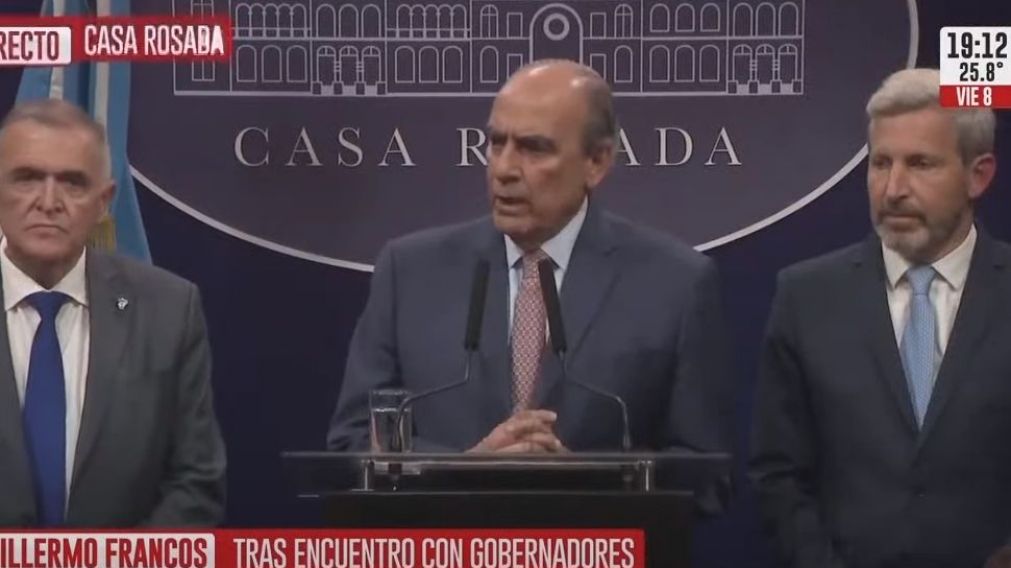 Habló Guillermo Francos junto a Frigerio y Jaldo tras la cumbre con gobernadores: "Fue una reunión muy positiva"